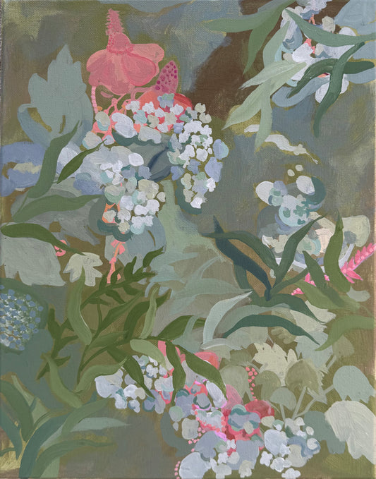 Watermelon Vines, 11 x 14"